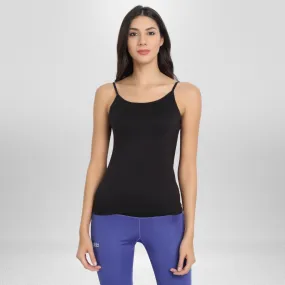 Camisole | Super Light | Well-Fitted | Bamboo Fabric | Inner Wear | Comfortable | Black