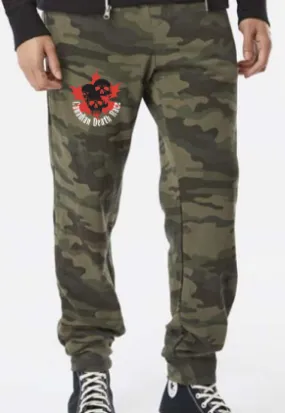Canadian Death Race Jogger Sweatpants w/ Tri-skull (Forest Camo) - Unisex
