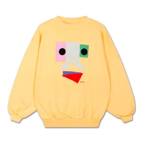 crewneck sweater - apricot orange