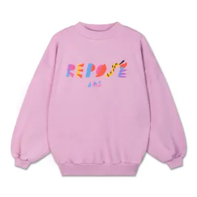 crewneck sweater - dusty orchid pink