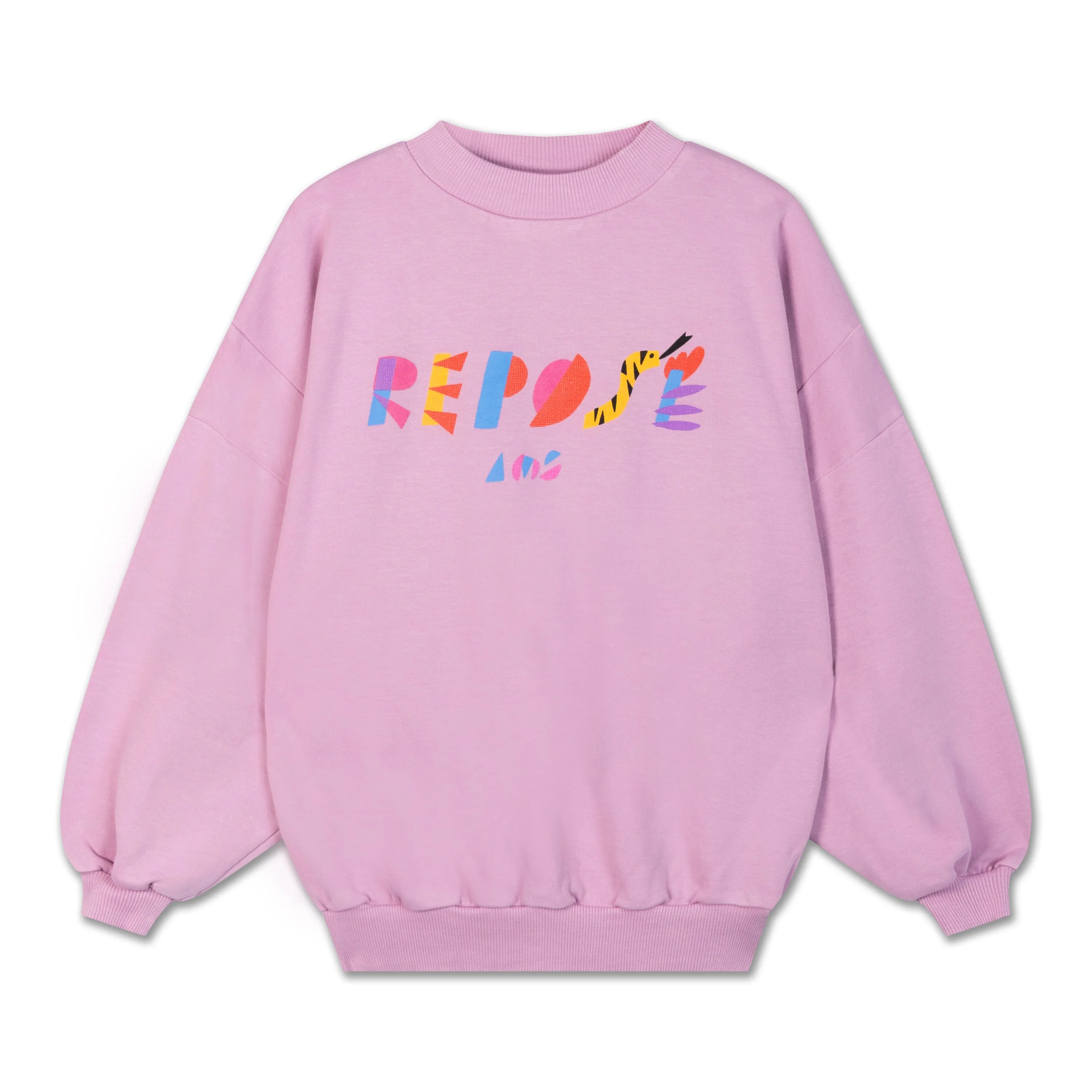 crewneck sweater - dusty orchid pink