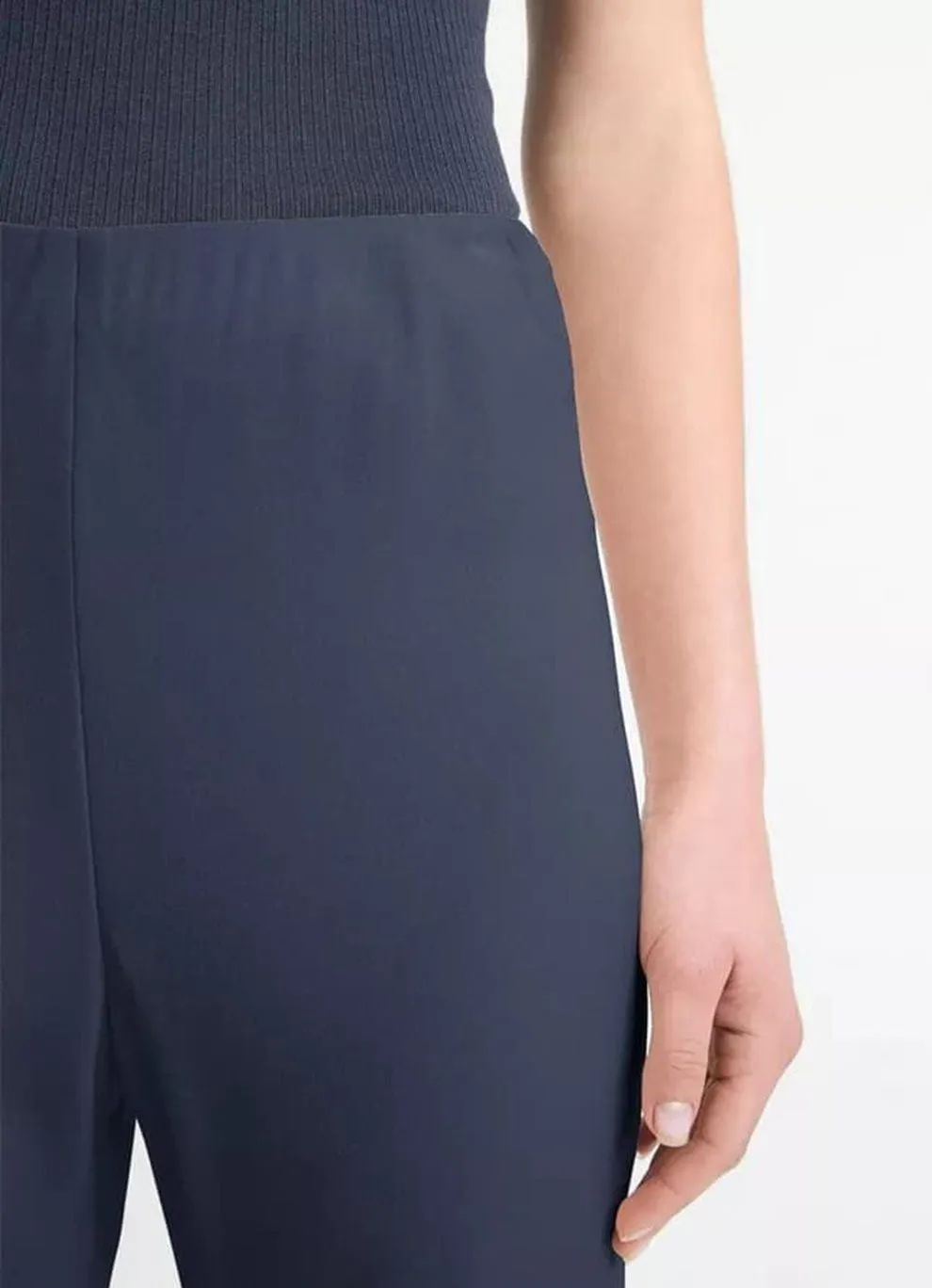 High Waisted Bias Pant in Coastal