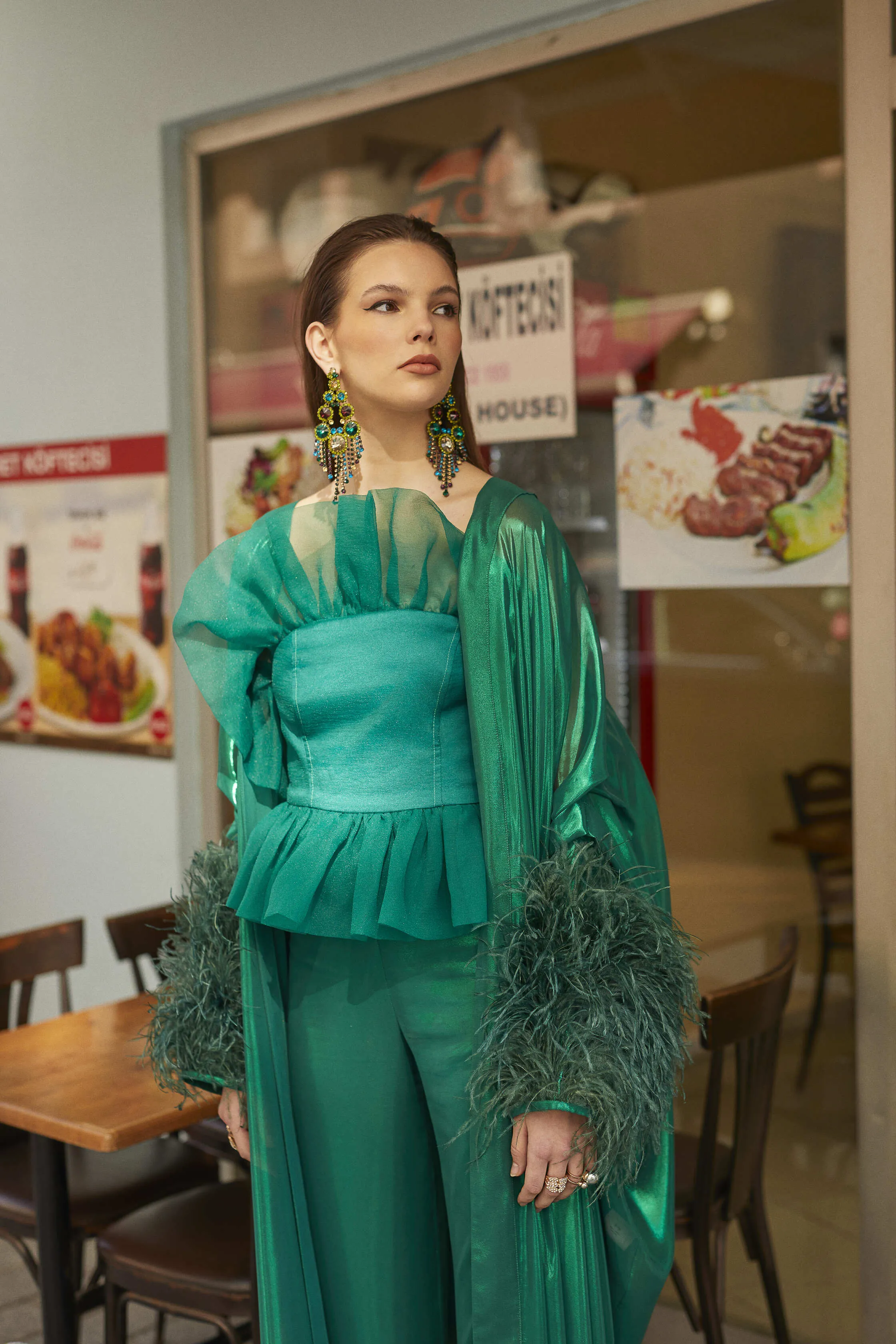 Ipek Pants in Emerald