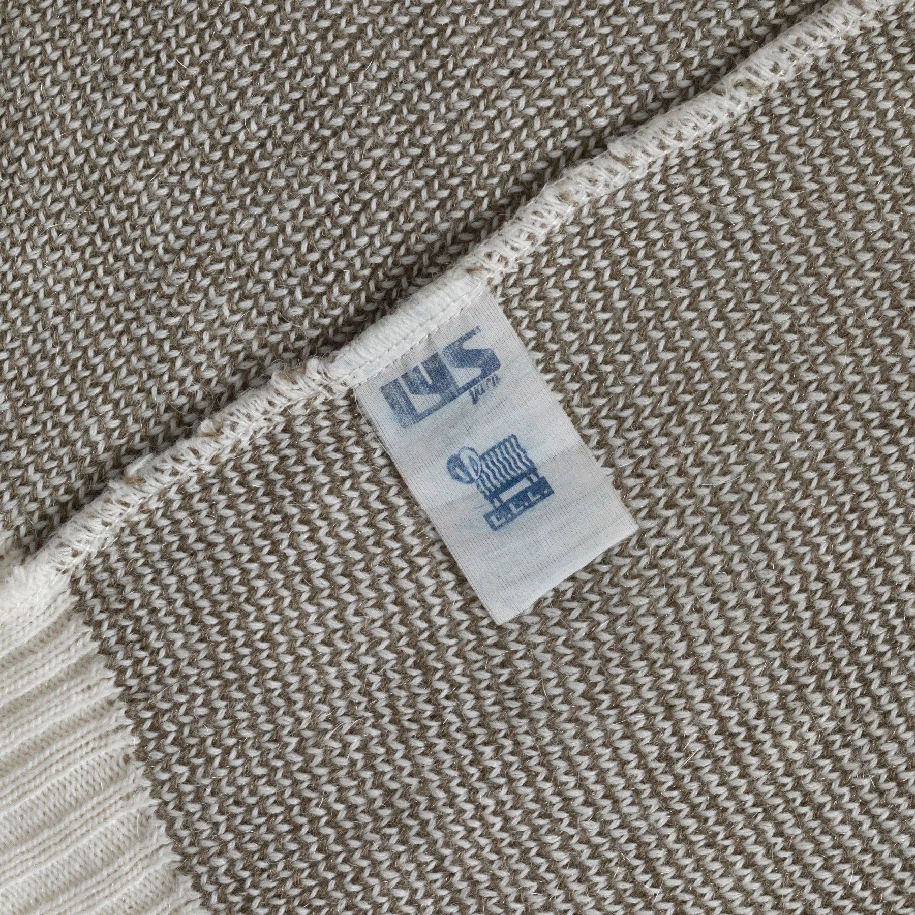 LYS Yarn Single Knit Fair Isle V Neck Jumper