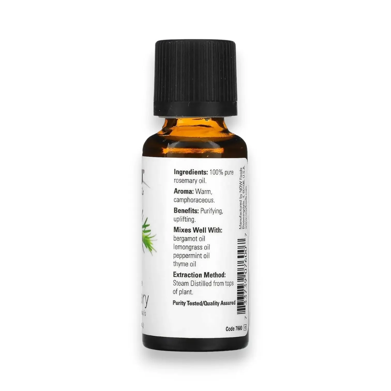 Now Essential Oils Pure Rosemary  30ml