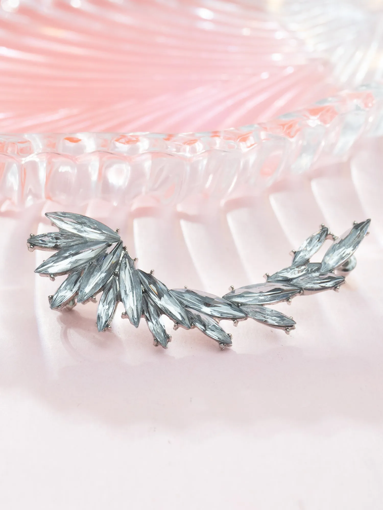 Radiant American Diamond Dual-Tone Ear Cuff