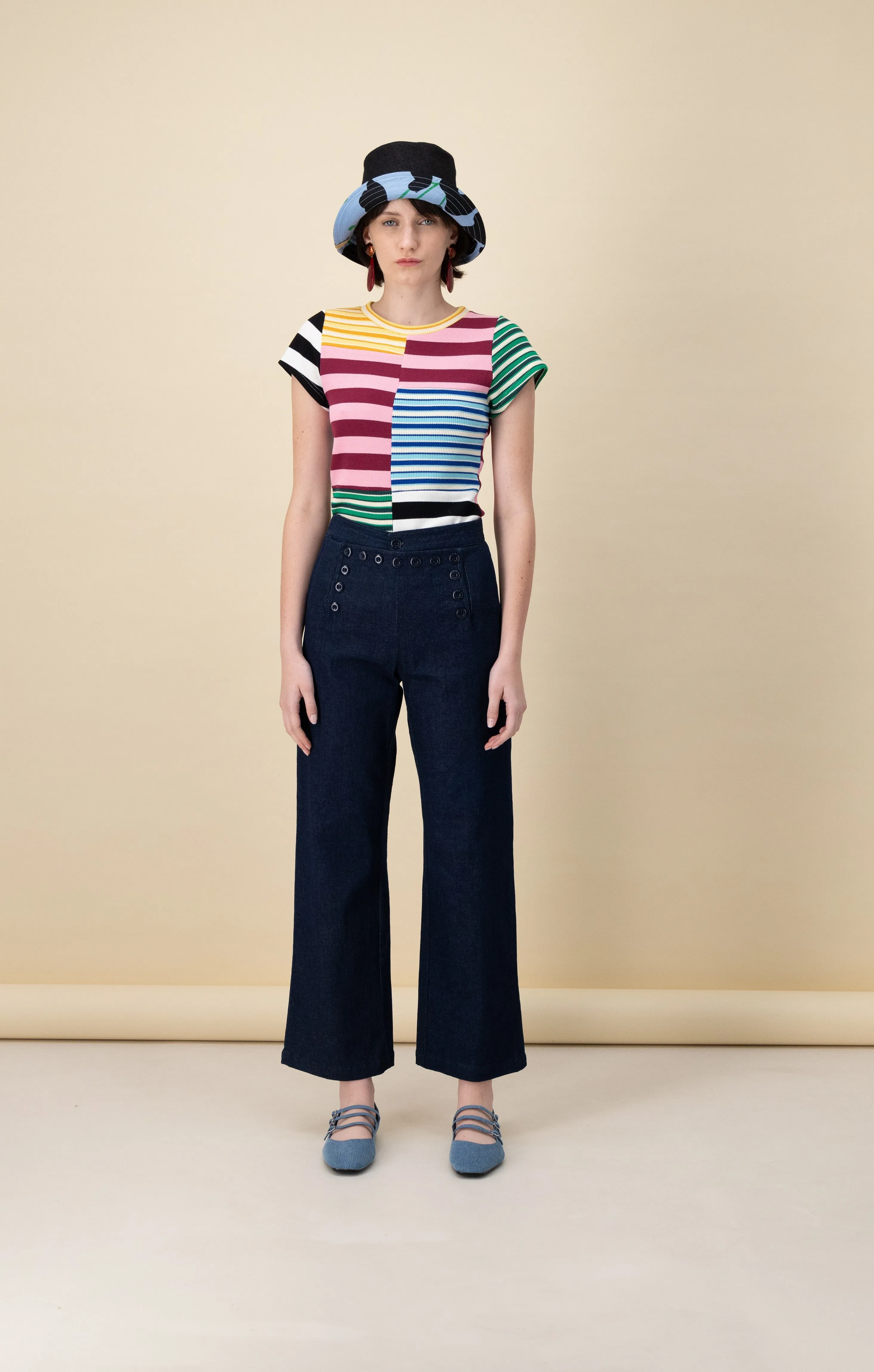 Sailor Pants, Blue Denim