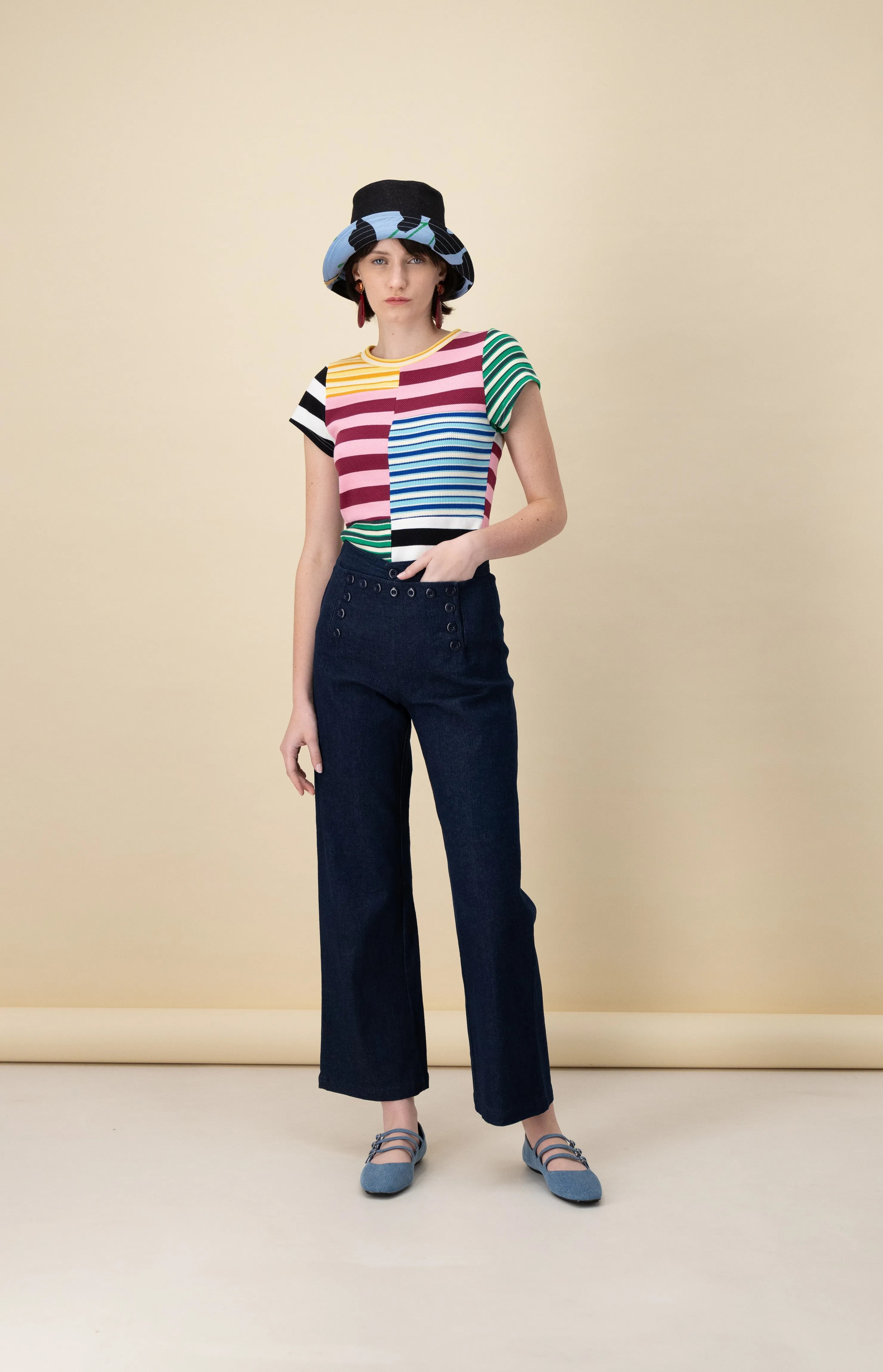 Sailor Pants, Blue Denim