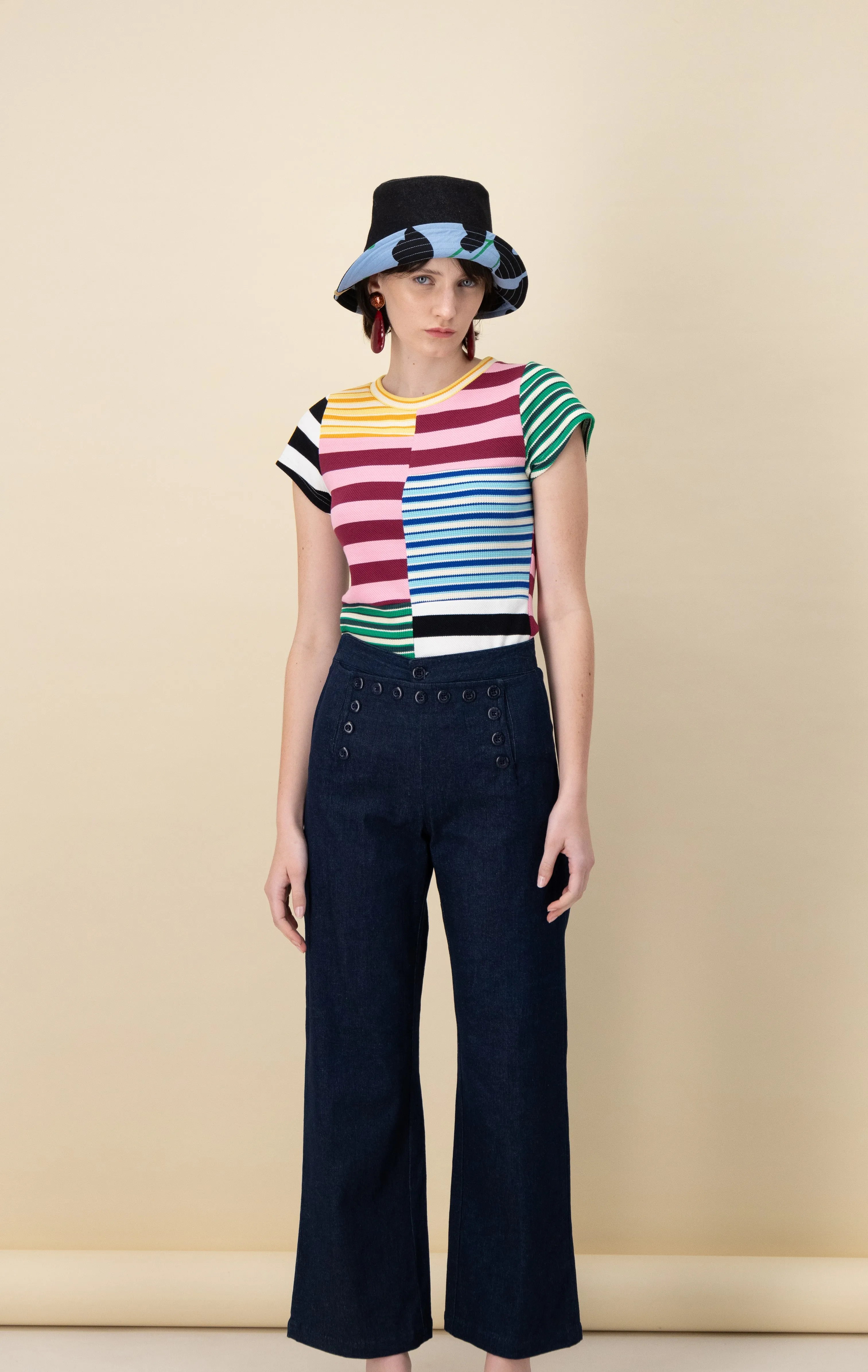 Sailor Pants, Blue Denim