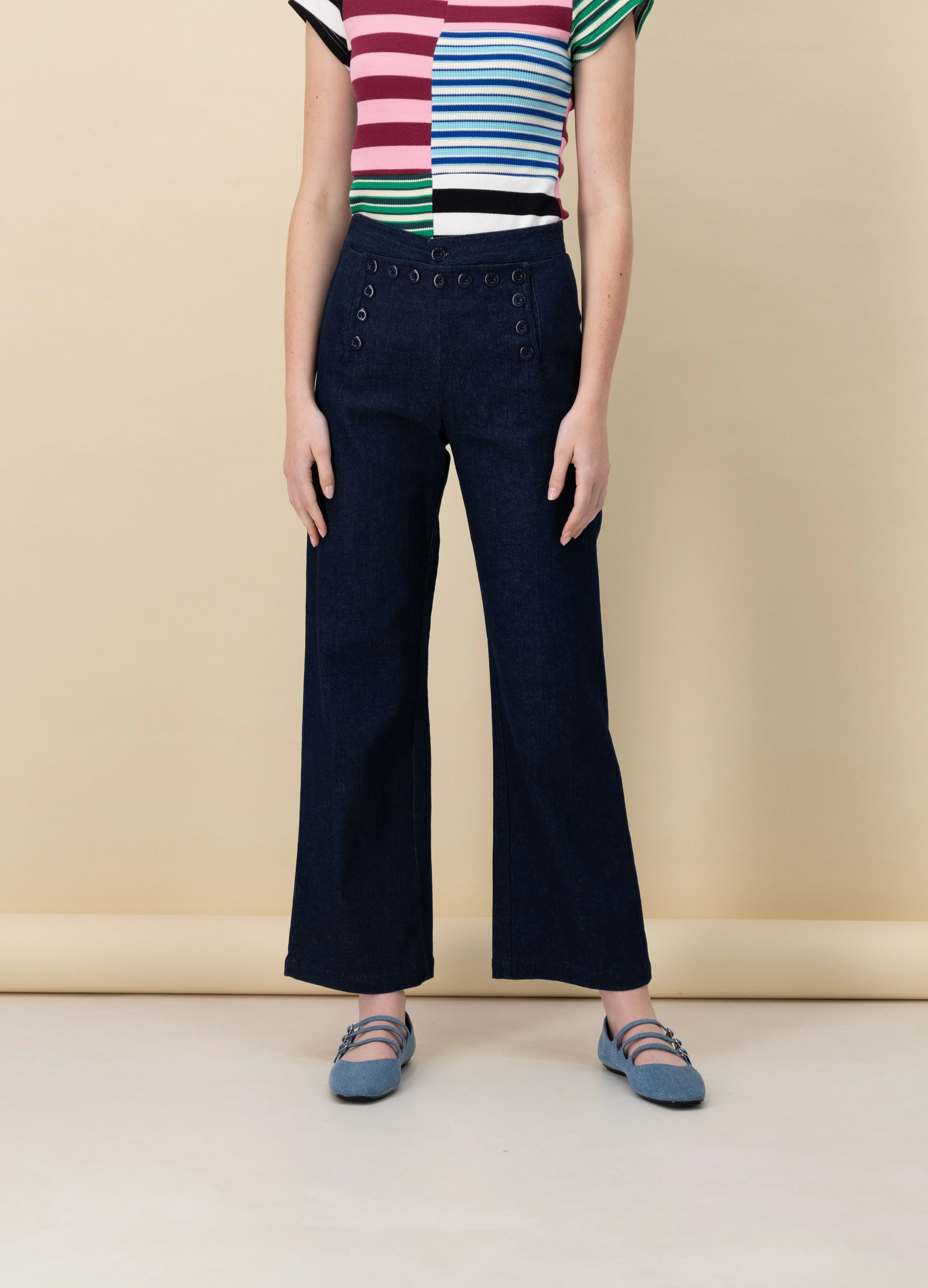 Sailor Pants, Blue Denim