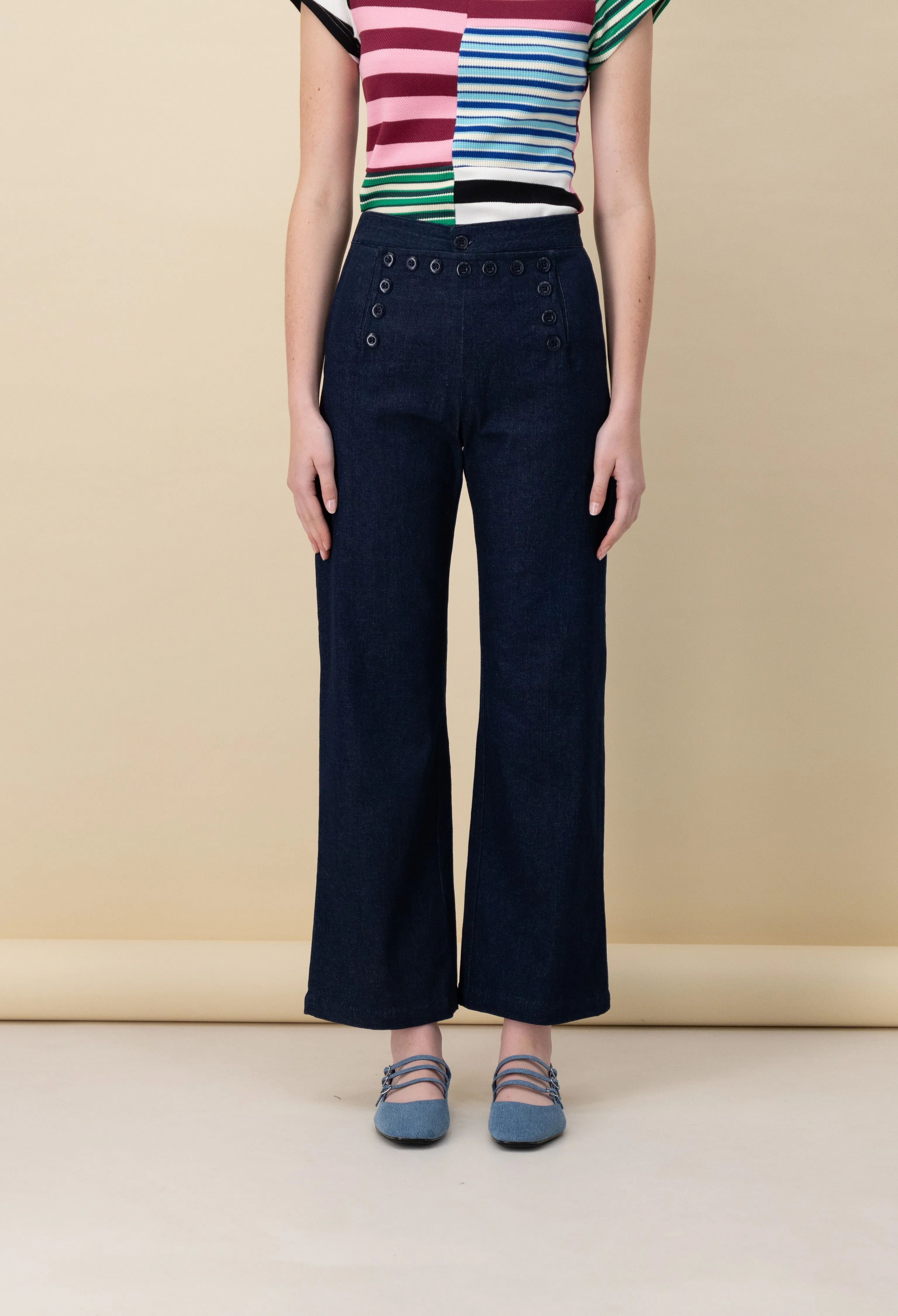 Sailor Pants, Blue Denim