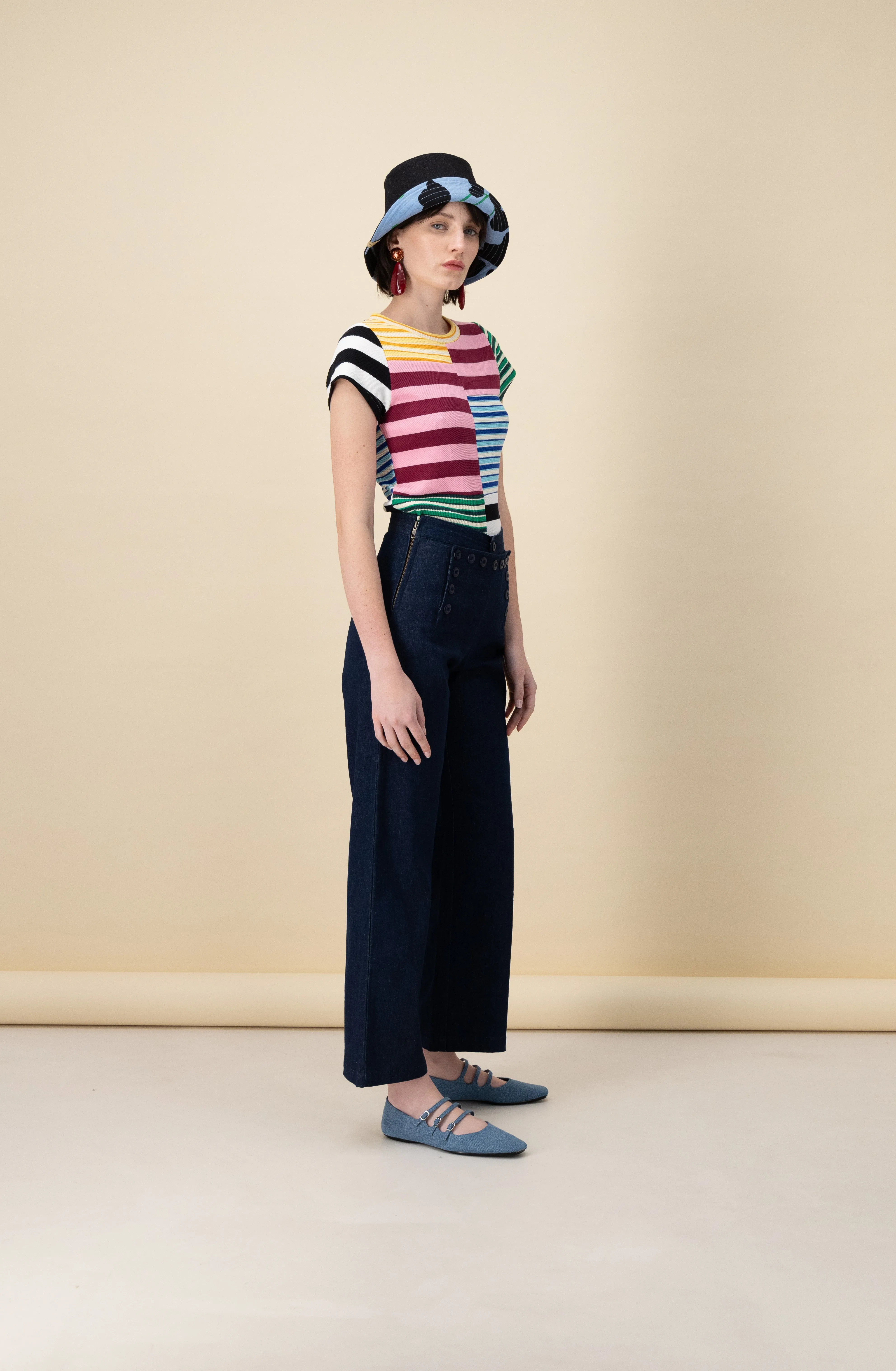 Sailor Pants, Blue Denim