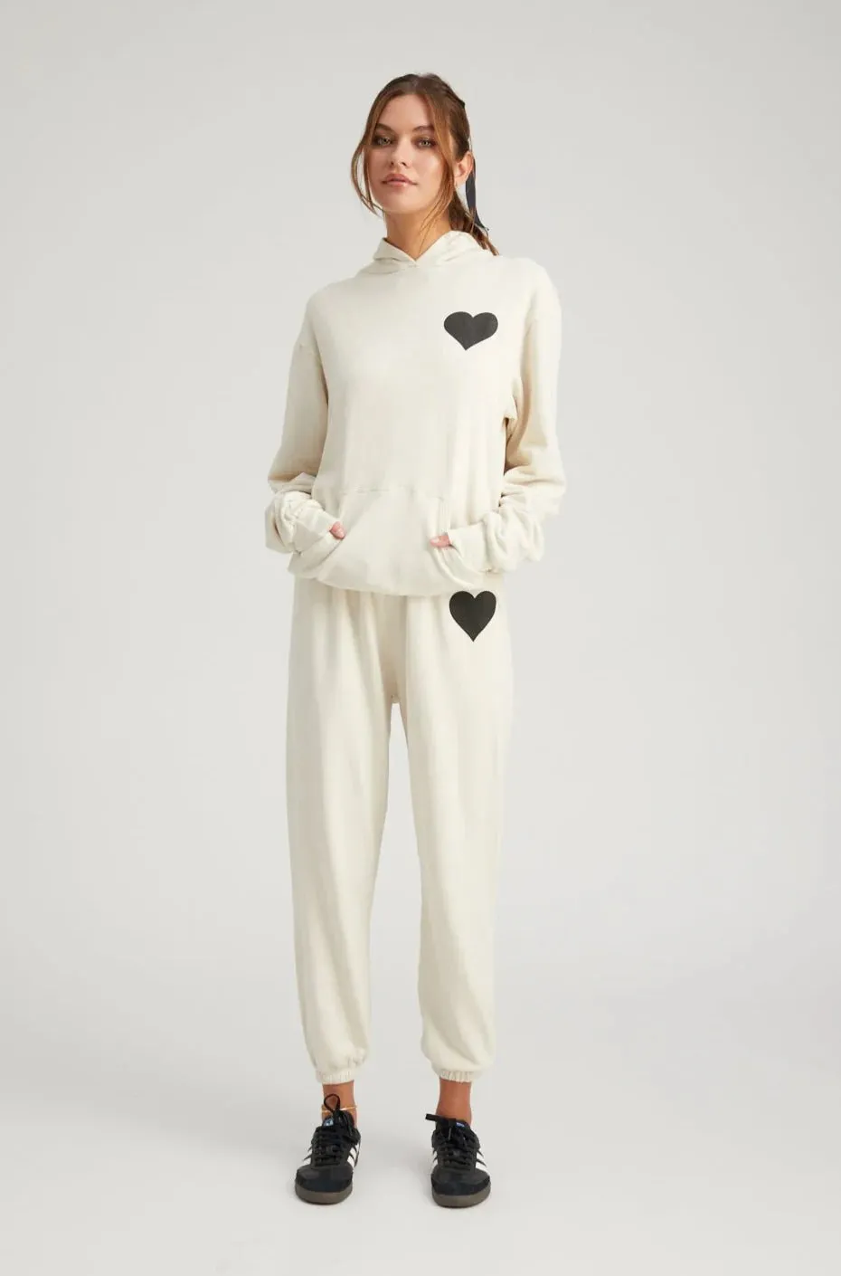 SPRWMN - Vintage White Heart Sweatpants