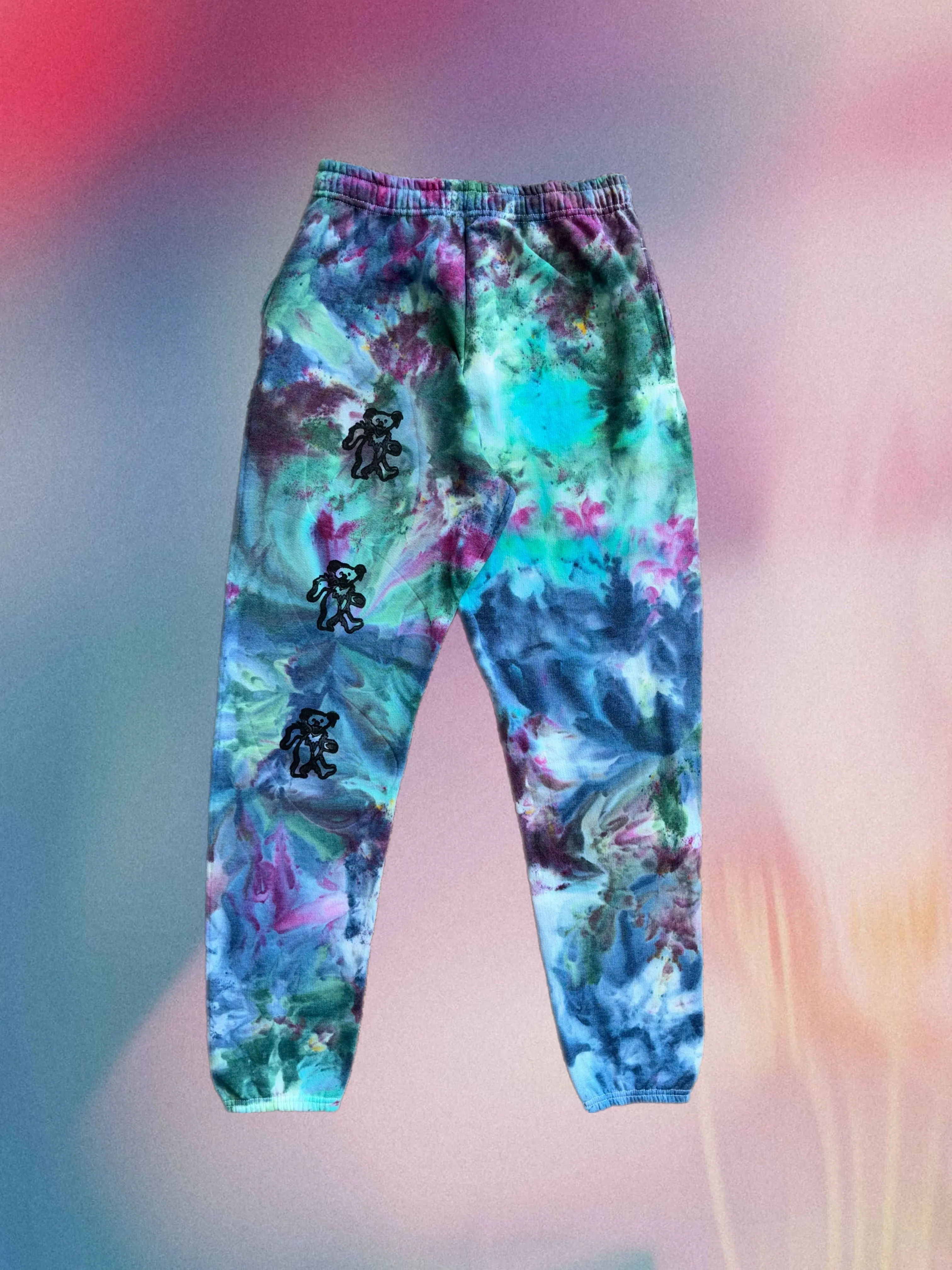 Tie-Dyed Sweatpants - "Ocean" colorway