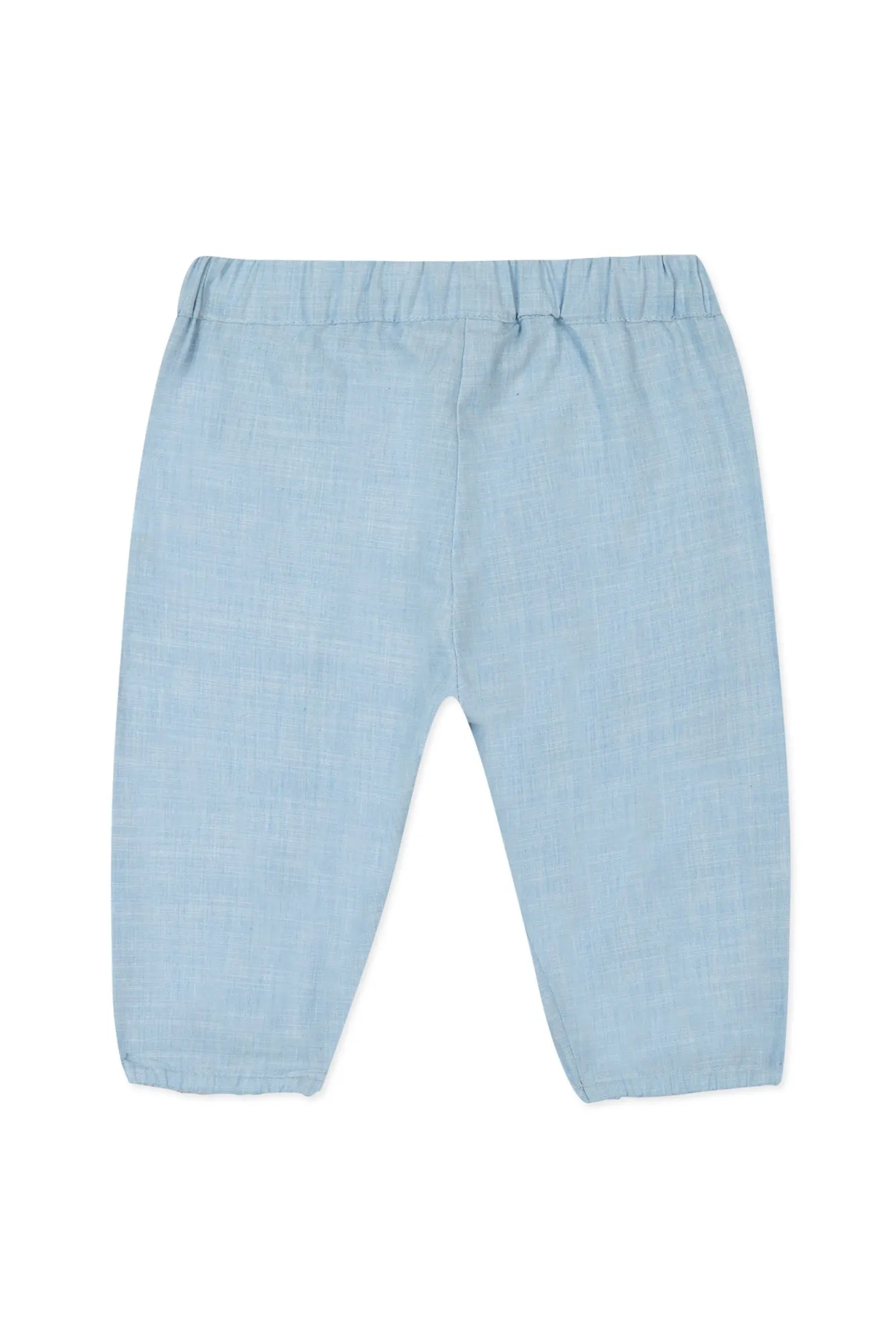 Trousers - Sky blue pleated