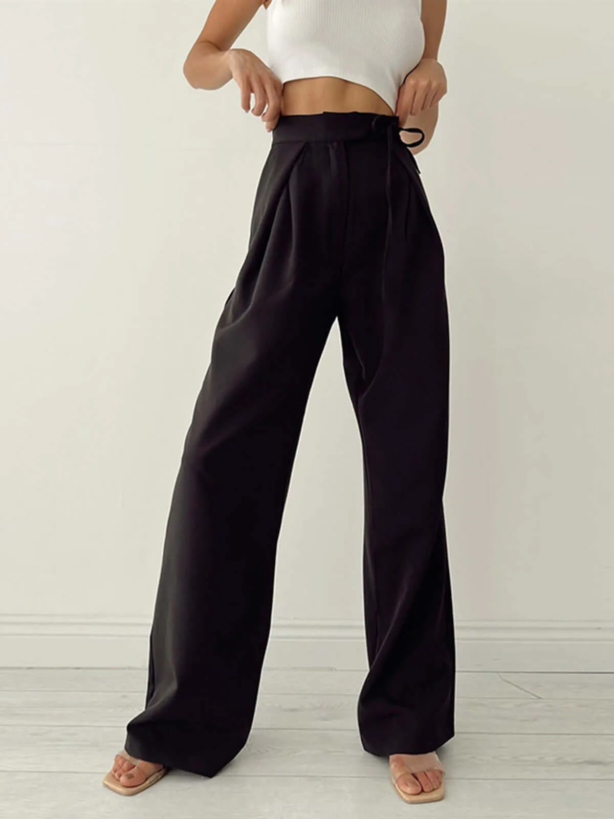 Women's High-Waisted Wide-Leg Palazzo Pants