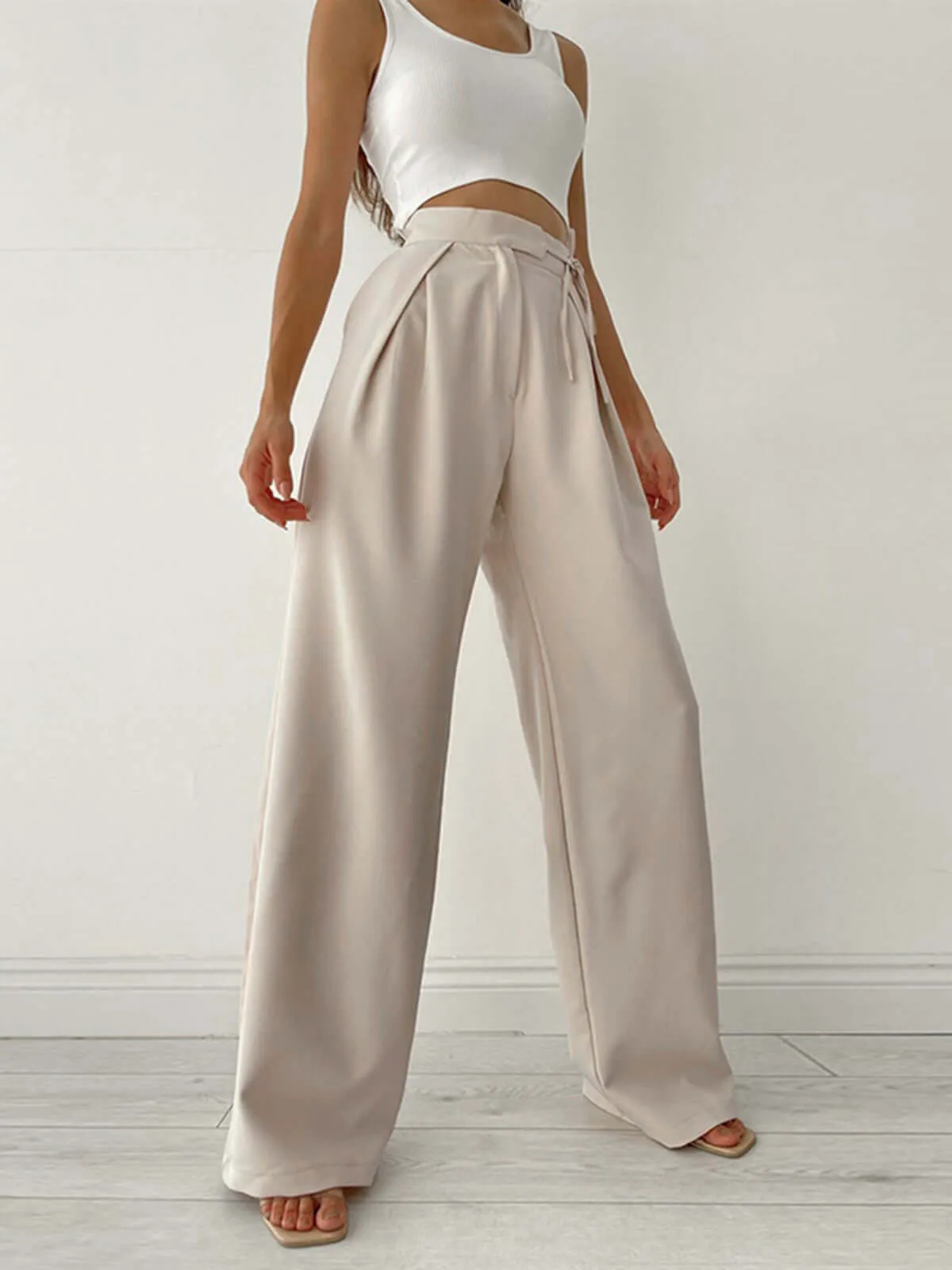 Women's High-Waisted Wide-Leg Palazzo Pants