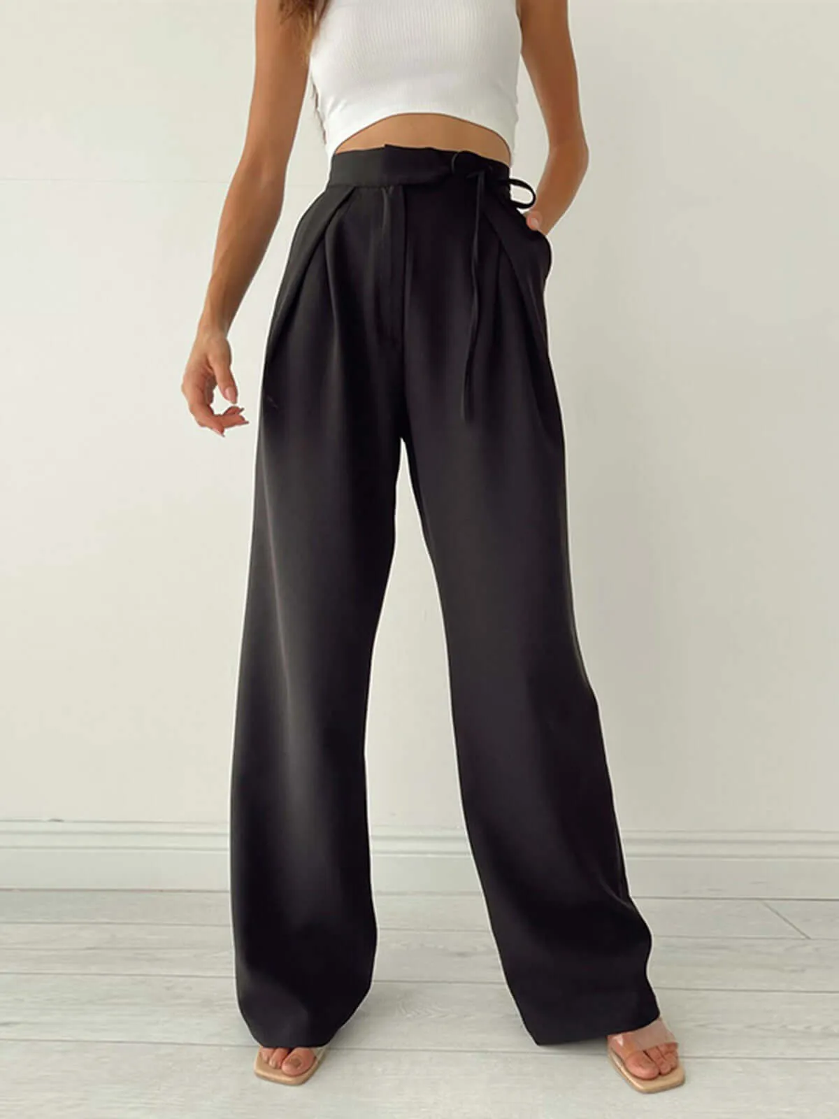 Women's High-Waisted Wide-Leg Palazzo Pants
