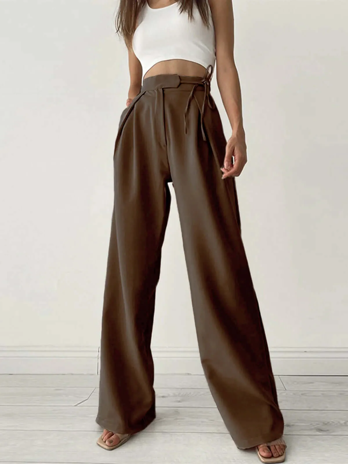 Women's High-Waisted Wide-Leg Palazzo Pants